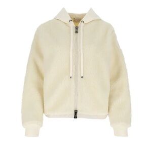 Moncler - Cozy Ivory Sherpa Maglia Jacket - Medium